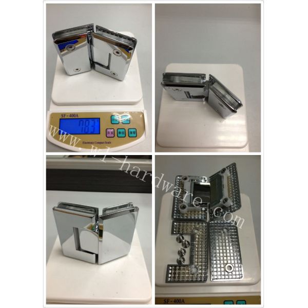 bevel circinate 135 degree bathroom shower door stainless steel glass clamp & glass door hardware fittings WL-8102
