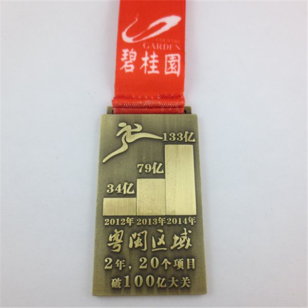 Charity Fun Run Zinc Alloy Enamel Marathon Medal