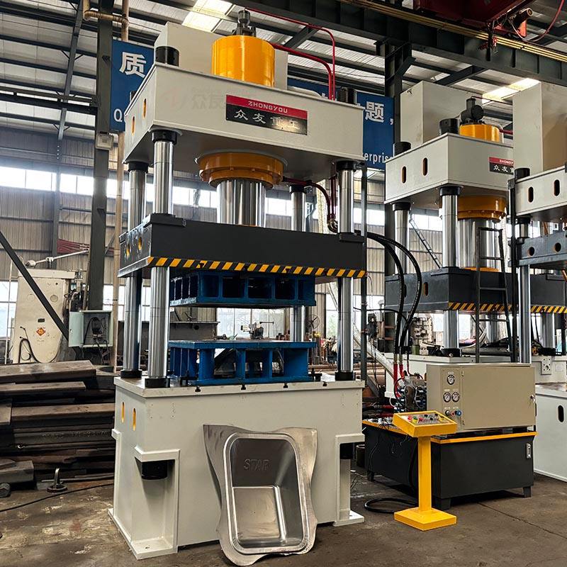 315 Ton 400T 500T Four-column Three-beam Hydraulic Press YQ32 / YD27-315T for Wheelbarrow Making & Cold Stamping (High Accuracy)