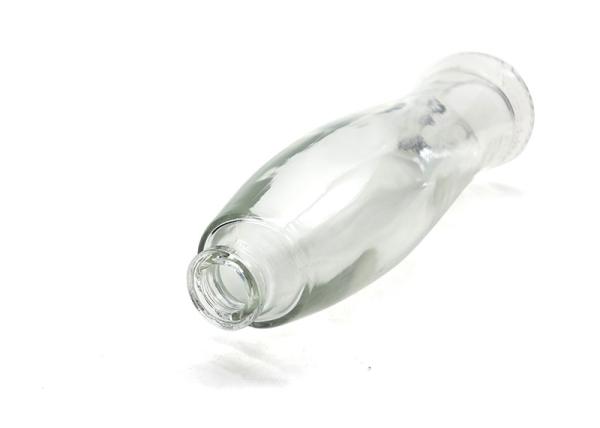 Bouteilles en verre cosmétiques vides claires de salle de bains avec le distributeur de pompe rechargeable