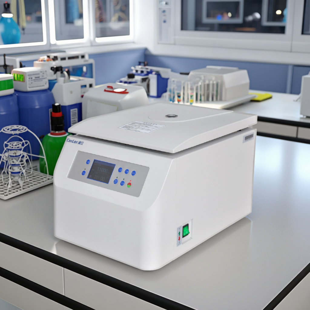Cenlee20K Benchtop High Speed Centrifuge 20000rpm Fixed Angle Rotor Lab Centrifuge with LCD Display Customizable Speed/Timer