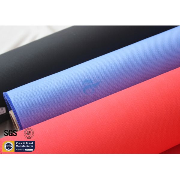 Acrylic Coated Fiberglass Fire Blanket 490GSM 0.43mm Red Fire Safety Protection