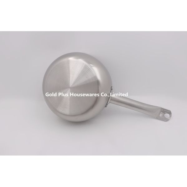 Chromatic 0.097cbm 18cm Stainless Steel Cooking Pot With Handle