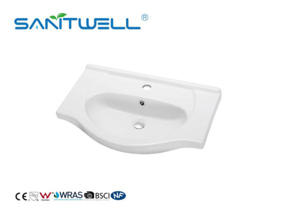 Standard Size Counter Top Wash Basin White Color With Modern Design CE