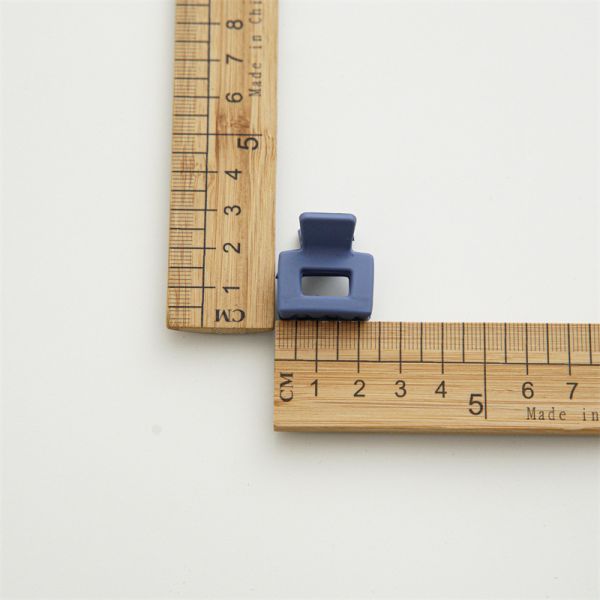 Temperament kids girls resin accessories matte cute square small clip Morandi fringe clip Hair clip headpiece