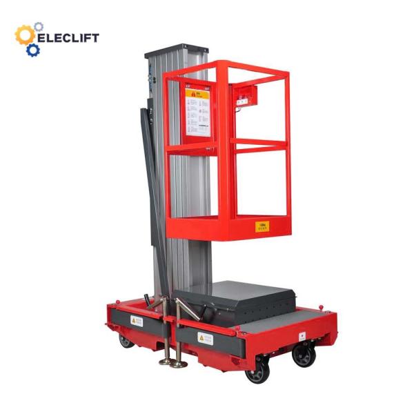Safety Limit Switch Aluminum Lift Platform Single Man Electric Scissor Lifts 220V