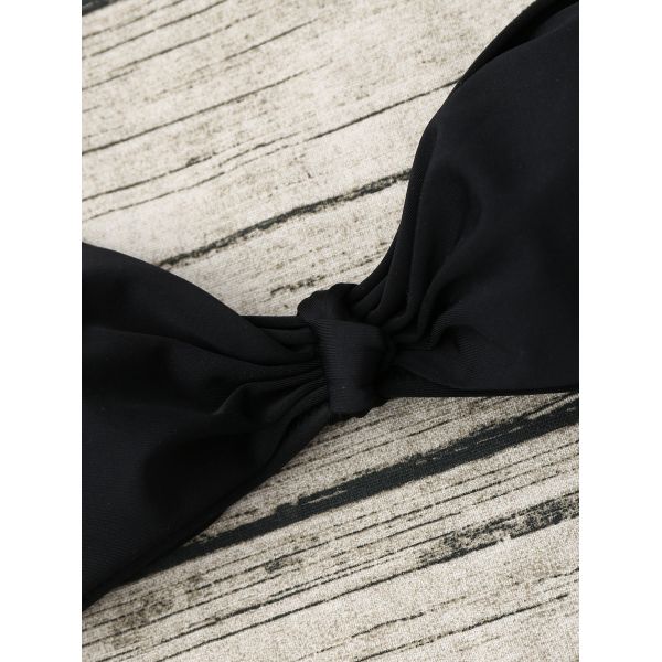 Sexy String Bikini Set Halter Swimsuit Backless Bathing Suit Women Solid Black Bikini Brazilian Biquini Push Up Swimwear
