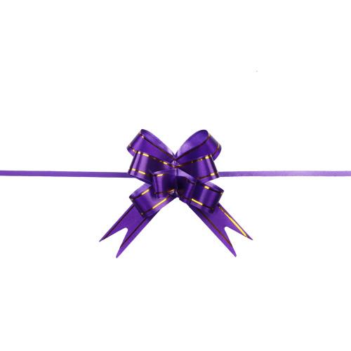 12mm mini glod thread plastic small pull bows for jewelry packing
