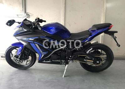 Durable Street Legal Motorcycle , Blue Black Small Street Motorcycles
