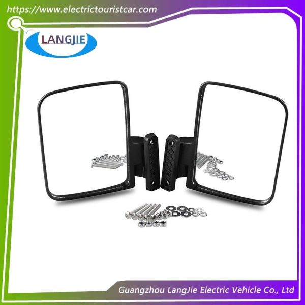 Espejo retrovisor plegable para vehículos eléctricos de turismo y patrullaje Carros de golf