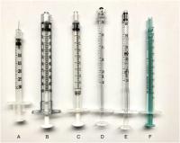 Luer desliza seringas estéreis descartáveis três porções 10 Ml 20 Ml sem agulhas