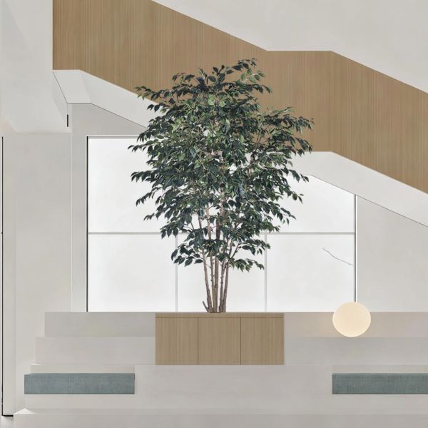 Large 280 cm 250cm Anti-Ultraviolet Large Fake Plants Banyan Tree Bonsai Plant Plastic Garden Supplies for Home Garden