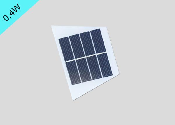 1 Year Warranty Miniature Solar Panel 2v 0.4w Frosted Glass Front Cover 85*53mm
