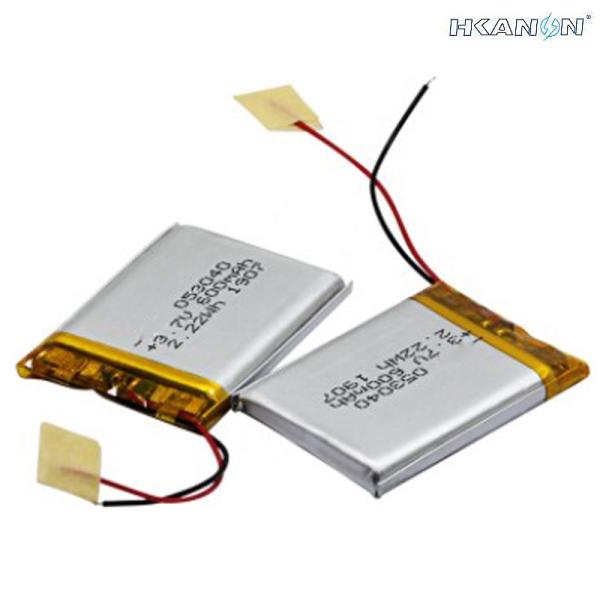 3.7v 600mah 2.22wh Lifepo4 Lithium Iron Phosphate Battery Packs For Bluetooth Headset