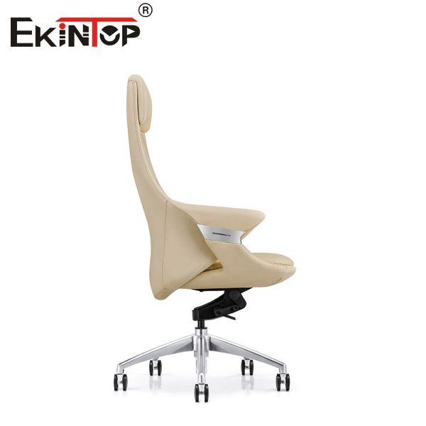 Silla de oficina giratoria de cuero cómoda con rueda silenciosa de PU