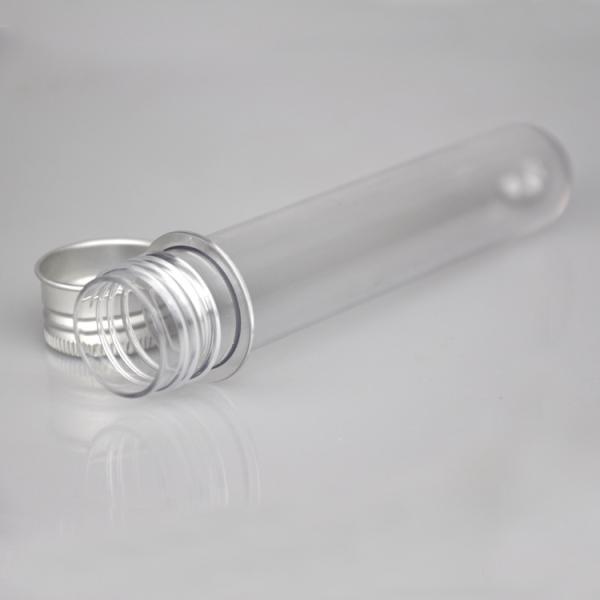 Cosmetic packaging 40ml transparent cylindrical PET test tube mask powder bottle bath salt tube