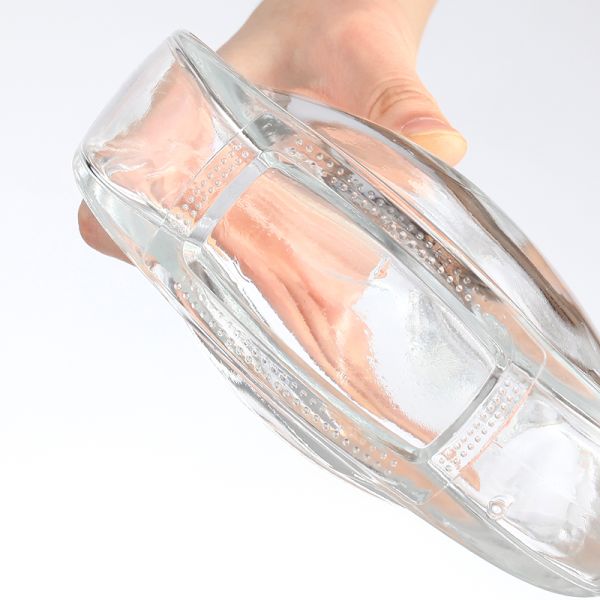 Вырезанные стеклянные бутылки XO 500 мл стеклянная бутылка водка бренди виски декантер с крышкой