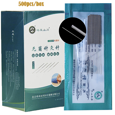 Class I Customized Service 100 Sterile Acupuncture Needles with Copper Handle and Tube