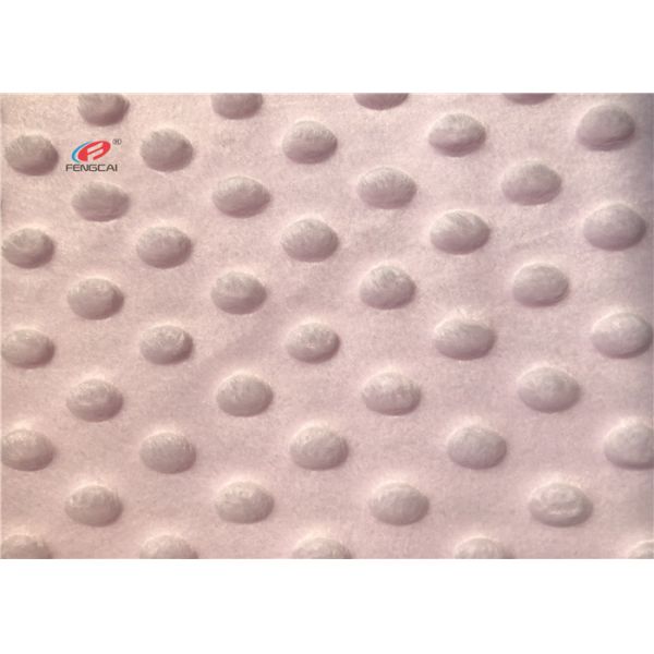 Ткань плюша точки Минкы Книт искривления цвета Полид для ткани одеяла младенца