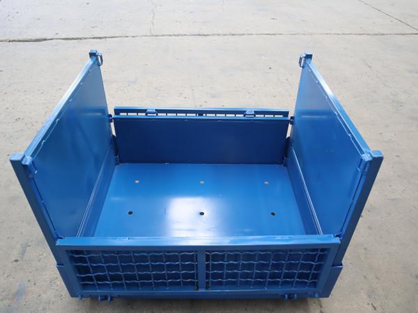 Caixa de paletes dobráveis de aço personalizada 1000kg - 2000kg