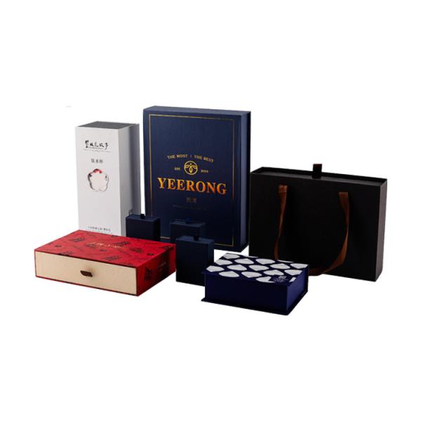 Diseño personalizado Colorido Cosmético Papel de cartón Joyería Ahorros Cajas de cajones Para embalaje de regalos