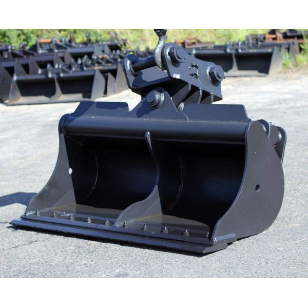 PC200 excavador Tilt Cleaning Bucket con el solo cilindro