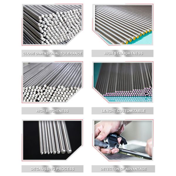 Архитектурноакустическая нержавеющая сталь 304N штанги круглой Адвокатуры 301L 301 нержавеющей стали 3mm