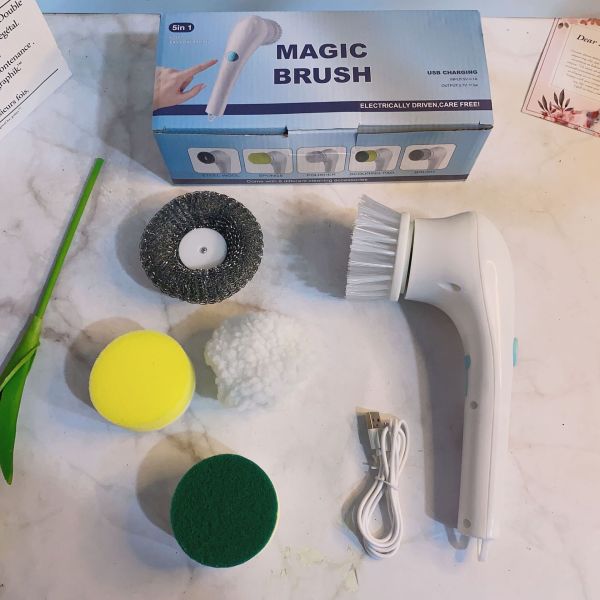 Replaceable Brush Heads Handheld Cleaning Brush for Electric Spin Scrubber in Kitchen