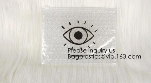 Wholesale PVC Plastic Zipper Bubble Cosmetic Bag With Custom Logo,Holographic k Bubble Bag For Cosmetic/Hologram B
