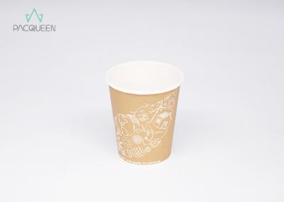 Custom Design Insulated Hot Beverage Cups , Printed Paper Coffee Cups Multiple Sizes