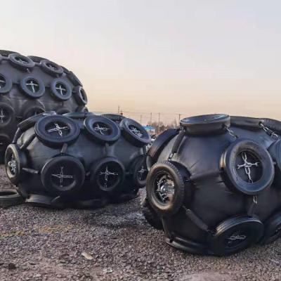 Marine Pneumatic Rubber Fender Yokohama Dock Fenders Foam Filled BV Certificated