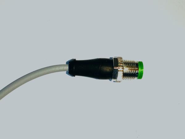 7000-40641-2300100 MURR M12 HOMEM 0° / M8 FEMMEL 90° A-COD LED PUR 3X0.25 1M Cabo