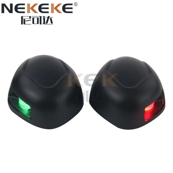 Plastic Yacht Navigation Light Red Green 12V 1W 2NM Visibility Port And Starboard Lights