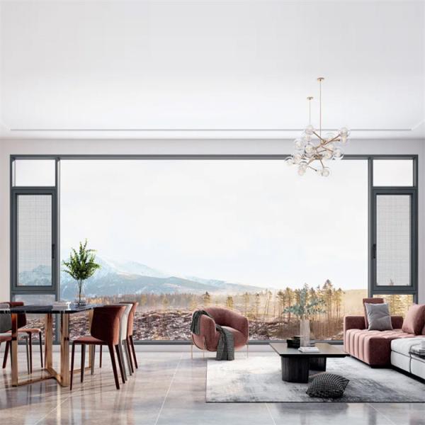 Modern Design Superior Aluminum Casement Glass Windows With SKATE Original Hardware