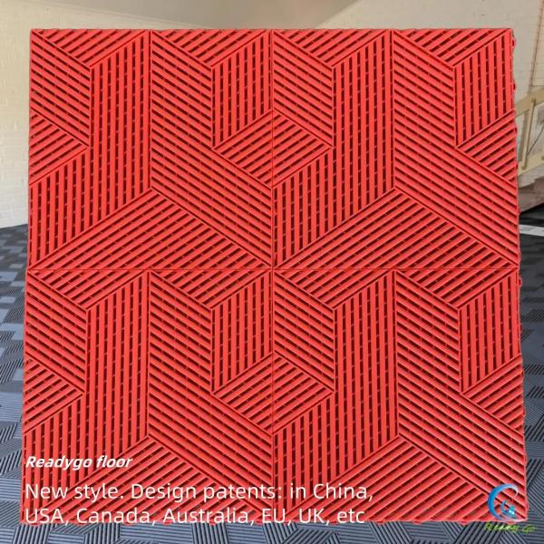 Anti Slip Interlocking Garage Tile 25000lbs Interlocking Mats For Garage