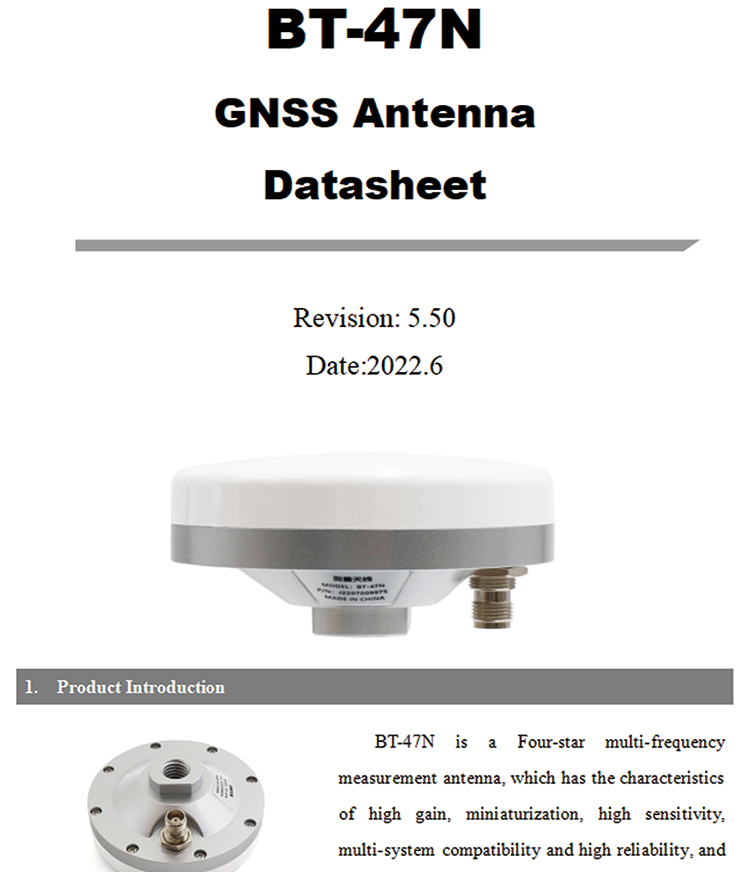 Beidou Small Sized Ceramic GNSS GPS Antenna High Gain Built In L1+L5 BT-3G43AJL2