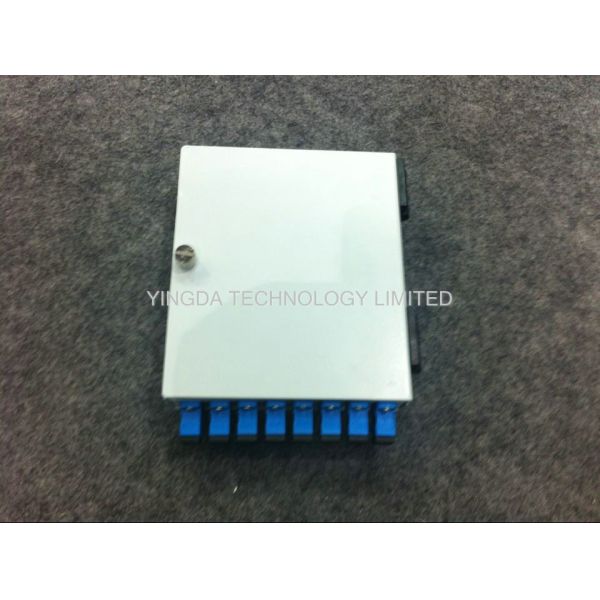 Распределительная коробка кабеля оптического волокна переходники ST SC 8 сердечников, коробка соединения волокна волокон PON холоднокатаной стали 8