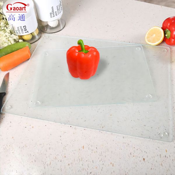 Toughened Glass Cutting Board Placemats for Kitchen Heat Resistant and Long-Lasting