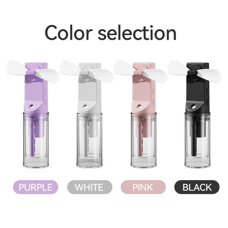 New Fans Hot Summer Handheld Spray Mini Cooling Foldable Fan USB Rechargeable Portable Folding Mist Fan With Water Portable