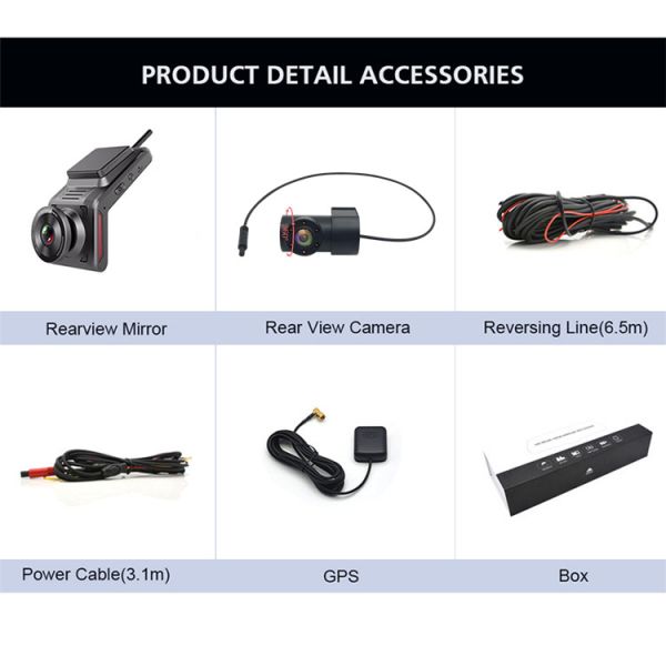 Мини Smart Full HD 1080p 4G Автомобильная видеокамера DVR с сим-картой