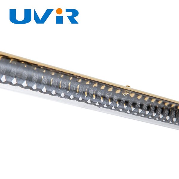 400V Carbon Fiber IR Quartz Heater Lamp R7S Gold Coating