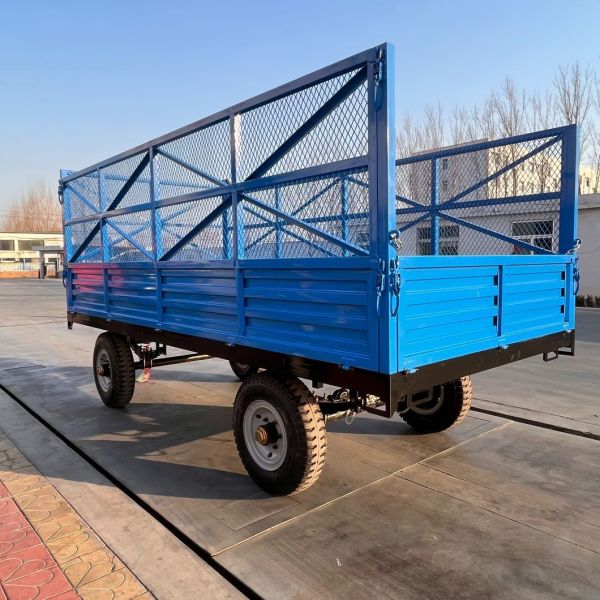 Agricultural 4 Wheel Farm Tipping Trailer 7T For 70 Hp Tractor