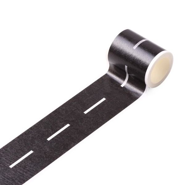 Kids Race Car Track Toy Heat-Resistant Paper Quick Sticker Stick to Walls and Flooring for Party or Train Sets