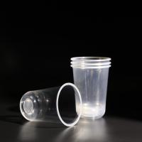 17 oz de volume en forme de U, tasses en PET jetables écologiques pour le thé à bulles