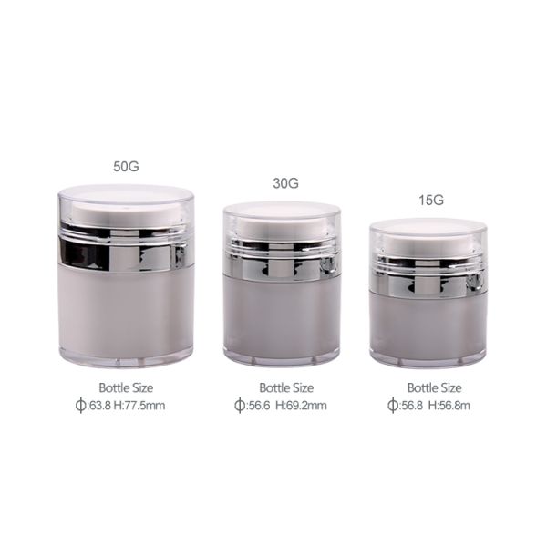 Skincare Acrylic Airless 15ml Empty Lotion Jars
