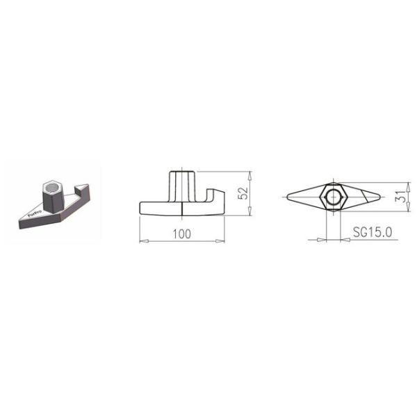 ForPro Concrete Formwork Accessories Galvanized Tie Rod With High Intensity
