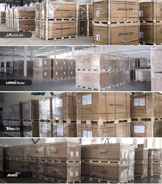 182mmx94mm Cell Size Bifacial JA Solar Panel 445w 450w 455w Long Life Solar PV Module