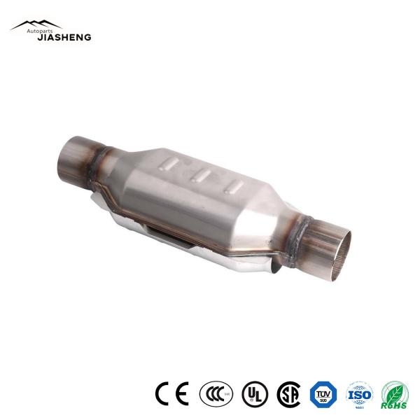                  2.5 Inlet/Outlet Universal Catalytic Converter Factory Supply Auto Catalytic Converter Metal Motorcycle Parts Catalytic Converter             