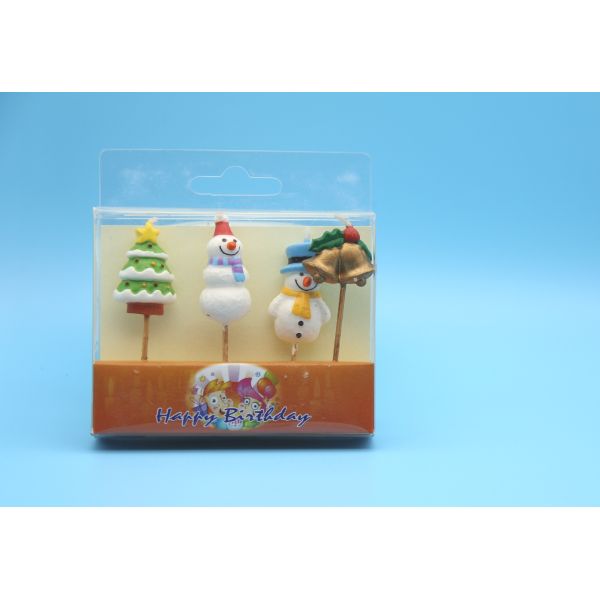 Paraffin Wax Special Shaped Birthday Candles For Christmas Decor Odorless