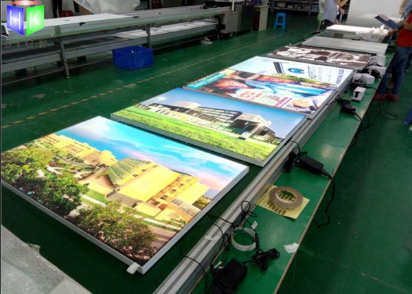 Frameless Textile Aluminum LED Light Box Advertising Display For Picture Frame Sign